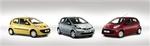 Fra venstre Peugeot 107, Toyota Aygo og Citroën C1. 