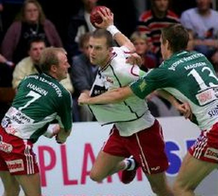 Ajax i en tidligere hjemmekamp mod Skjern. - Foto: Lars Poulsen 