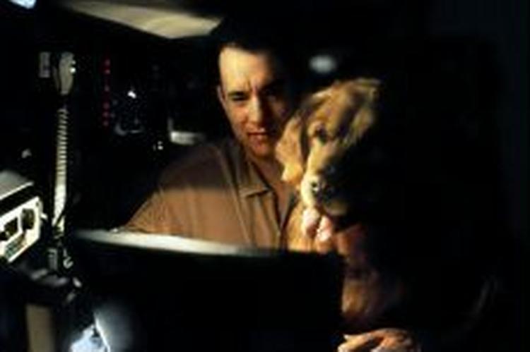 KODEKNUSER. Kan man forestille sig denne mand som Robert Langdon? Tom Hanks er efter Bibliopatens mening fejlcastet til  Da Vinci Mysteriet .   Foto fra  You ve Got Mail : Cinetext 