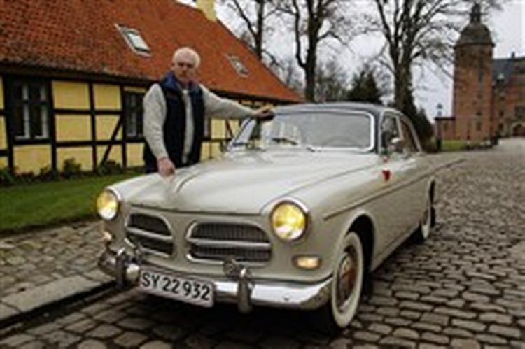 Tage Nielsens Volvo Amazon stråler i ny glans efter en renovering i Polen. Foto: Morten Langkilde 