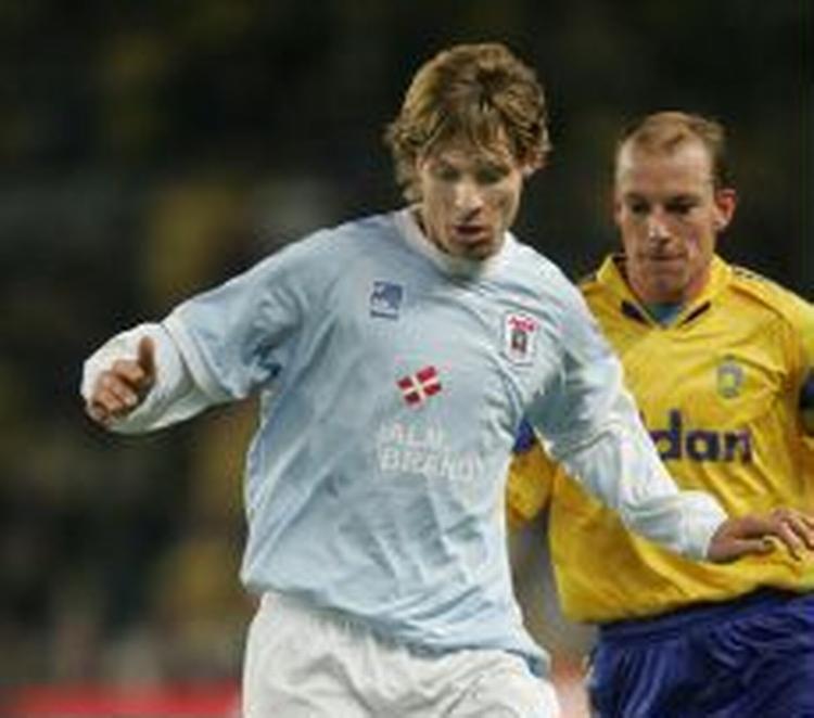 Tobias Grahn er tilbage i Malmö FF, og AGF har ikke fået hjælp af DBU til at hente svenskeren tilbage til Århus. - Foto: Thomas Sjørup 