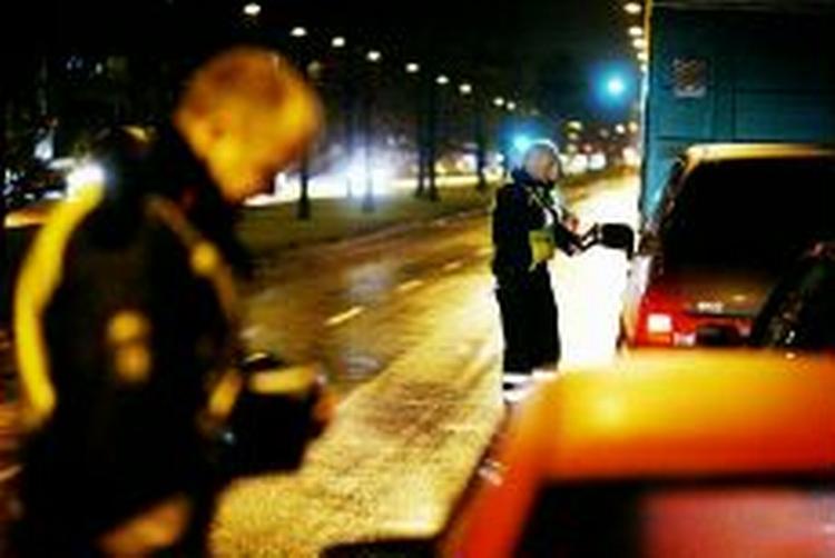 Politiet var igen i år på gaden på julefrokostdagene. - Arkivfoto: Thomas Borberg 