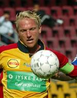 FCN's anfører, Jacob Rasmussen, er forundret over udtalelser fra klubledelsen efter fyringen af træner Christian Andersen. - Foto: Lars Poulsen 