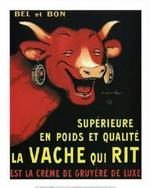 La Vache qui rit - her i den originale udgave skabt af Benjamin Rabier. - Foto: Art.com 