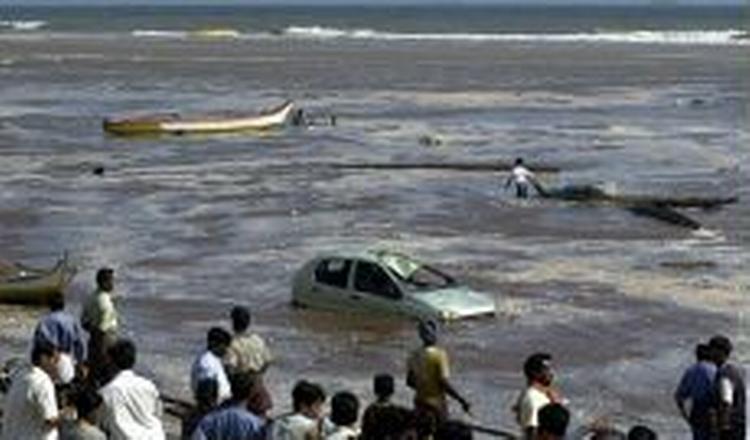 Mindst 800 personer omkom, da flodbølgen og de efterfølgende oversvømmelser ramte den indiske delstat Tamil Nadu. - Foto: AP 