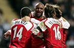 Viera scorede Arsenals enlige mål. - Foto: AP 