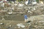 Aceh-provinsen på Sumatra er blandt de hårdest ramte områder efter flodbølgen. - Foto: AP 