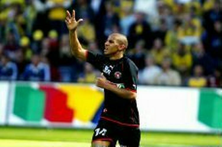 Zidan i kamp mod Brøndby. - Arkivfoto: Thomas Wilmann 