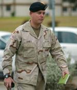 Charles Graner ankommer til en tidligere høring i Fort Hood, Texas. - Arkivfdoto: AP 