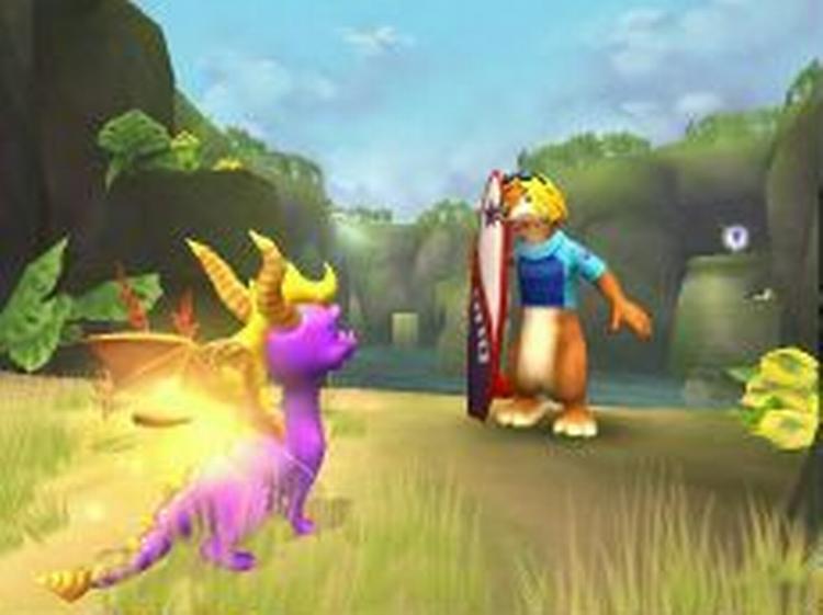 Som den lilla drage Spyro kan man spy ild, men også elektricitet, is og vand. Sødt, men også mere doven kopi end original kvalitet. 