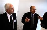 Inden gårsdagens møde med Elsam-aktionærer forklarer Vattenfalls koncernchef, Lars G. Josefsson, hvorfor han er den bedste køber af Elsam.   Foto: Rasmus Baaner 