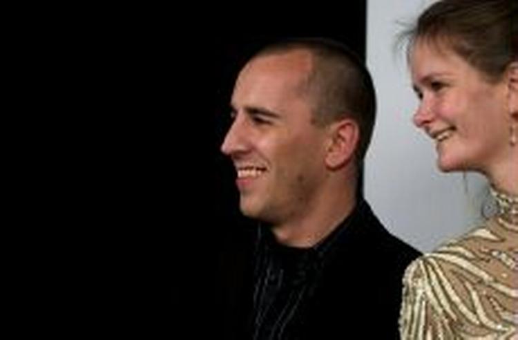 Instruktøren Nikolaj Arcels smil groede nærmest fast til ansigtet, som aftenen skred frem. Otte gange Robert blev det til for 'Kongekabale'. - Foto: Camilla Stephan 