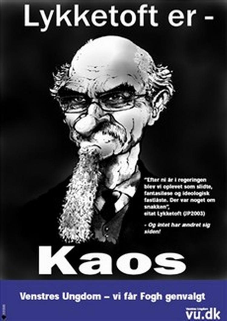 'Lykketoft er kaos', lyder det fra Venstres ungdomsorganisation. 