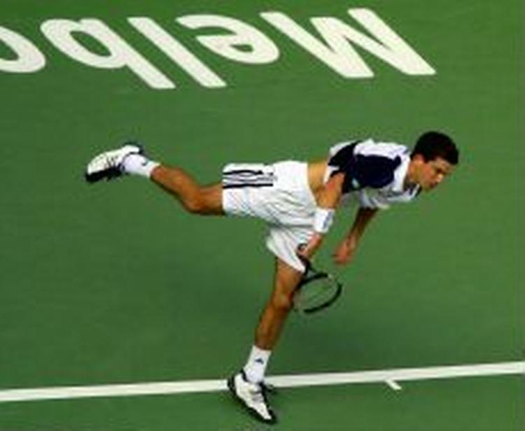 Engelske Tim Henman er videre til tredje runde i Australien. - Foto: AP 