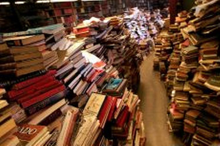 ROD. Dette kunne være Bibliopatens kælder, men er faktisk det legendariske vildnis i Frederiksberg Antikvariat på Leif Nørballes tid, som hin kælder efterhånden ligner en hyldest til.   Foto: Jens Dresling 