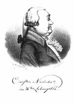 Carsten Niebuhr. - Illustration fra bogen 