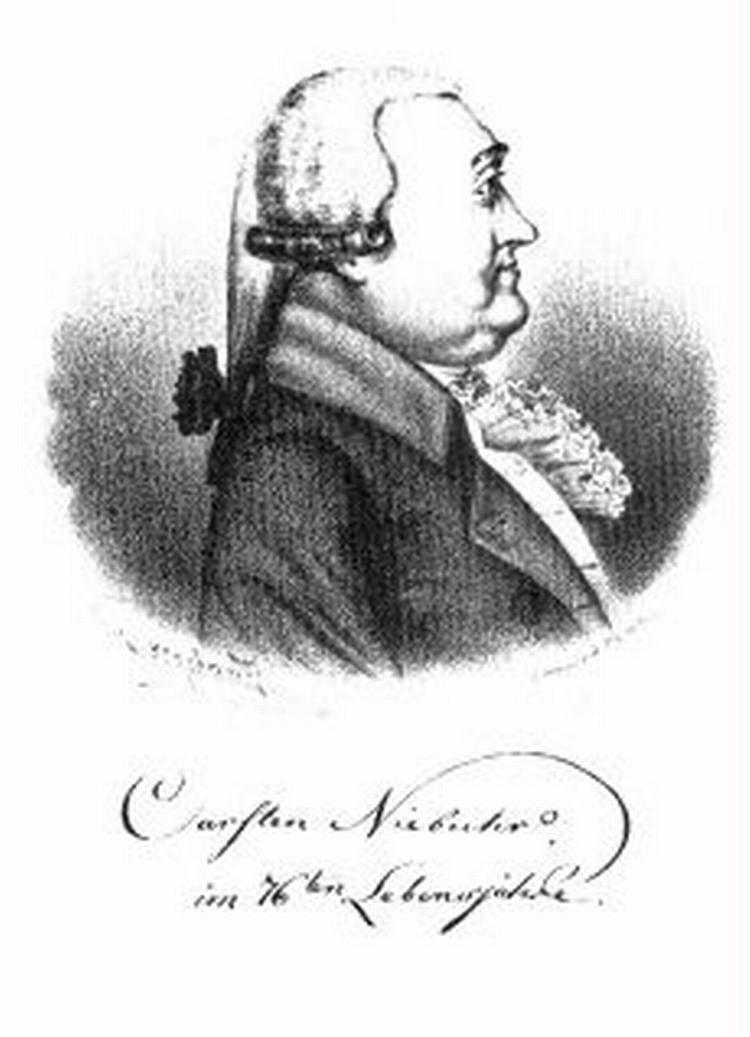 Carsten Niebuhr. - Illustration fra bogen 