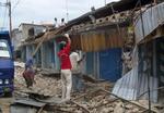 Jordskælvet udløste panik på Sulawesi. - Foto: AP 