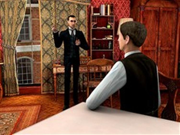 Som Sherlock Holmes og af og til dr. Watson skal man optrævle et mordmysterium   blandt andet ved at quizze om spillets handling og persongalleri. 
