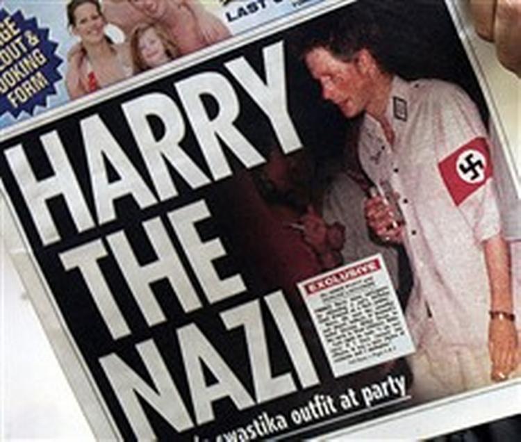 Prins Harrys optræden med hagekors har rejst en storm i hele EU.   Foto: Adam Butler/Polfoto 