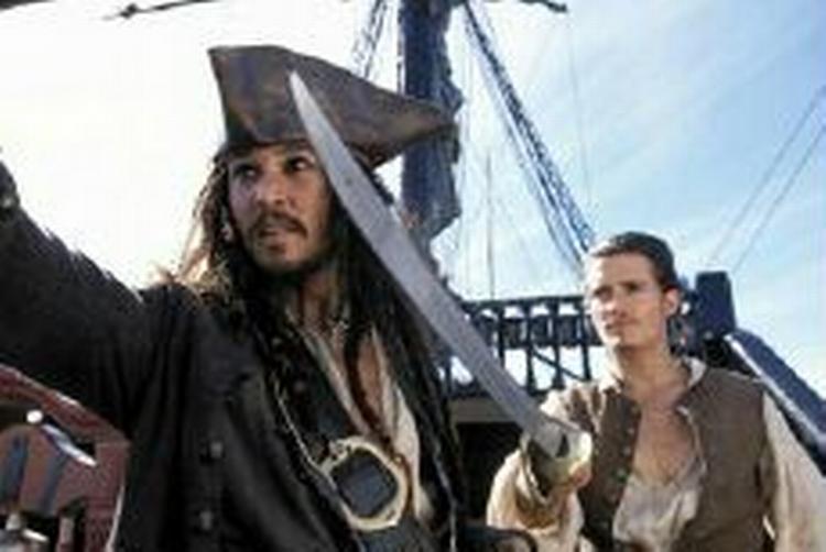Johnny Depp som piratkaptajnen Jack Sparrow i årets mest udlejede film. - Foto: AP 
