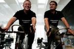 En glad indenrigsminister og sundhedsminister ved lanceringen af kampagnen 'Arbejdspladsen motionerer - 30 minutter om dagen' en kampagne lanceret af Dansk Firmaidrætsforbund. 