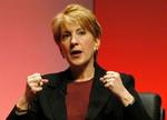 Carly Fiorina overtog posten som øverste chef for HP i september 2000. - Arkivfoto: AP 
