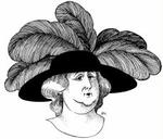 Charlotta Dorothea Biehl. - Tegning: Anne-Marie Steen Petersen 