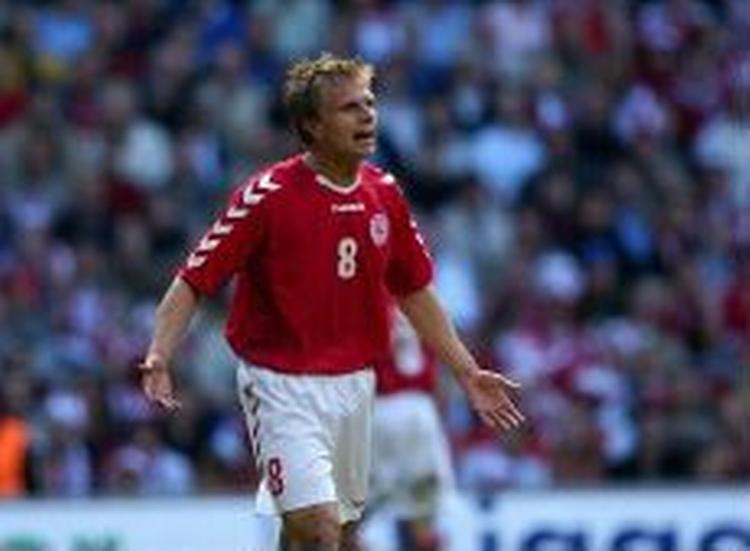 Jesper Grønkjær er formentlig med, når Danmark møder Kasakhstan. Det er Thomas Gravesen, Per Krøldrup, Steven Lustü og landstræner Morten Olsen til gengæld ikke. - Arkivfoto: Jens Dresling 