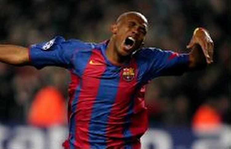 Eto'o jubler efter efter sit mål. - Foto: AP 