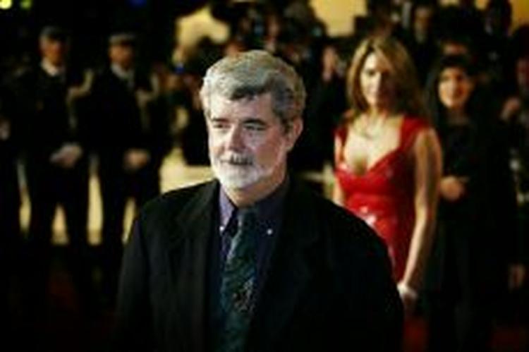 Stjernekrigens far, George Lucas, her under Festivallen i Cannes i 2002. - Foto: Thomas Borberg 