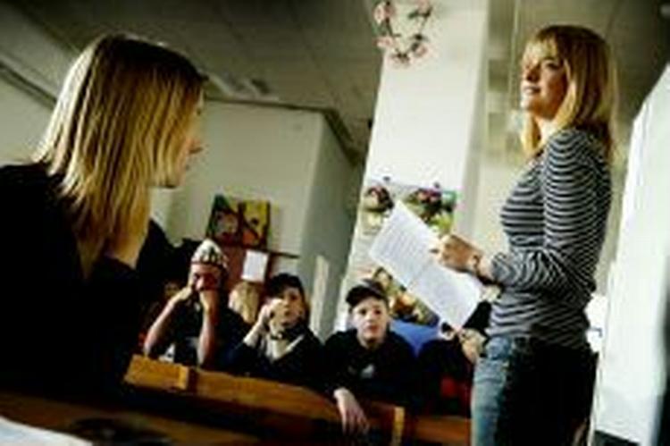 Regeringen præsenterer sit reformforslag til efteråret. Elever og lærere vil altså tidligst blive berørt i skoleåret 2006-07. - Arkivfoto: Jan Grarup 
