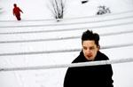 LÆSEHEST. Christian Haun må være en af de flittigste brugere af Hovedbiblioteket i Århus. »Jeg læser sgu så meget, at jeg næsten ikke kan huske, hvad jeg har læst«, siger han.   Foto: Rasmus Baaner 