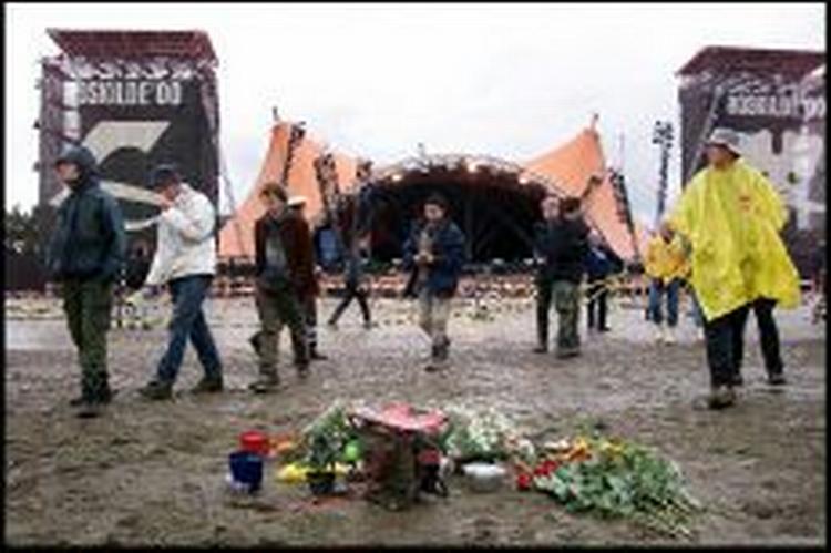 Tragedien fandt sted da Pearl Jam spillede på Orange Scene. - Arkivfoto: Thomas Borberg 