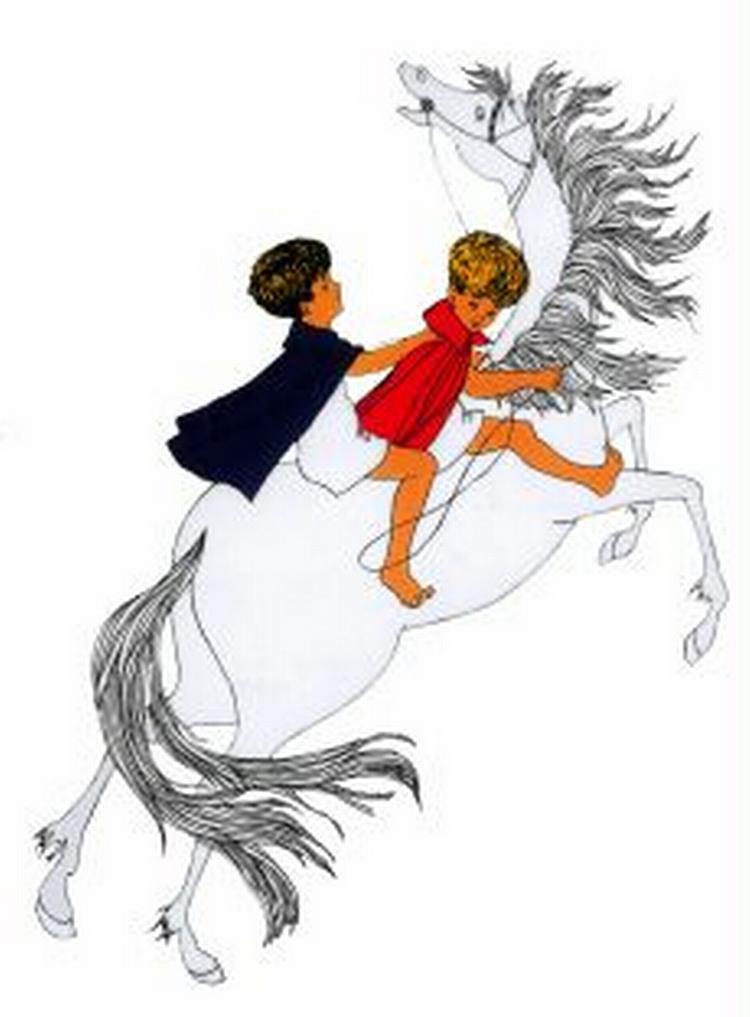 PÅ VEJ. Den ny udgave af  Mio, min Mio  er illustreret af Astrid Lindgrens faste illustrator, Ilon Wikland.   Tegning fra bogens omslag 