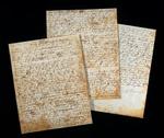 H.C. Andersens originalmanuskripter er bogstaveligt talt ved at opløse sig selv. Blækket ætser papiret bort. Nu giver nye teknikker håb om overlevelse. Her er det H.C. Andersens  Klokken .   Foto: Odense Bys Museer 