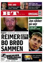 Ændringen af B.T.s indhold til »begavet tabloid« betyder også en justering af designet. Ovenover prøve på det nye design. 
