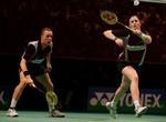 Thomas Laybourn og Kamilla Rytter Juhl tabte finalen til Nathan Robertson og Gail Emms i to sæt. - Foto: AP 