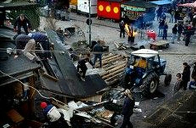I dag er det et år siden, politiet ryddede Pusher Street. - Foto: Finn Frandsen 