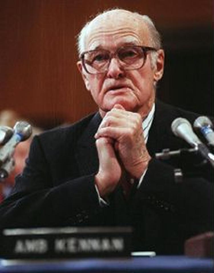 George F. Kennan døde torsdag aften i sit hjem i New Jersey. - Foto: AP 