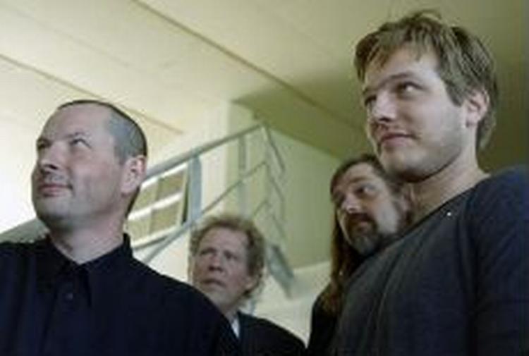 De fire Dogme-brødre: Fra venstre Lars von Trier, Søren Kragh-Jacobsen, Kristian Levring og Thomas Vinterberg. - Arkivfoto: Rasmus Baaner 