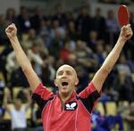 36-årige Allan Bentsen blev dagens helt, da han besejrede Andrei Filimon. - Foto: Rasmus Baaner 