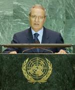 Syriens udenrigsminister Farouq al-Shara lover fuld syrisk tilbagetrækning inden valget i Libanon i maj. - Arkivfoto: AP 