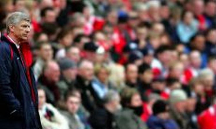 Arsenals manager Arsene Wenger kunne notere sig en sejr over Middlesbrough, men der er stadig lang vej til førstepladsen i Premier League. - Foto: AP 