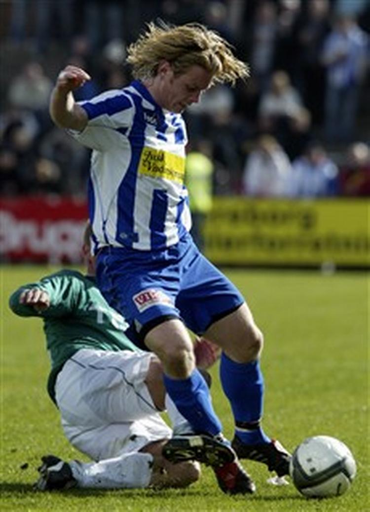 Fredrik Berglund scorede målet til 2-0. - Foto: Lars Skaaning 