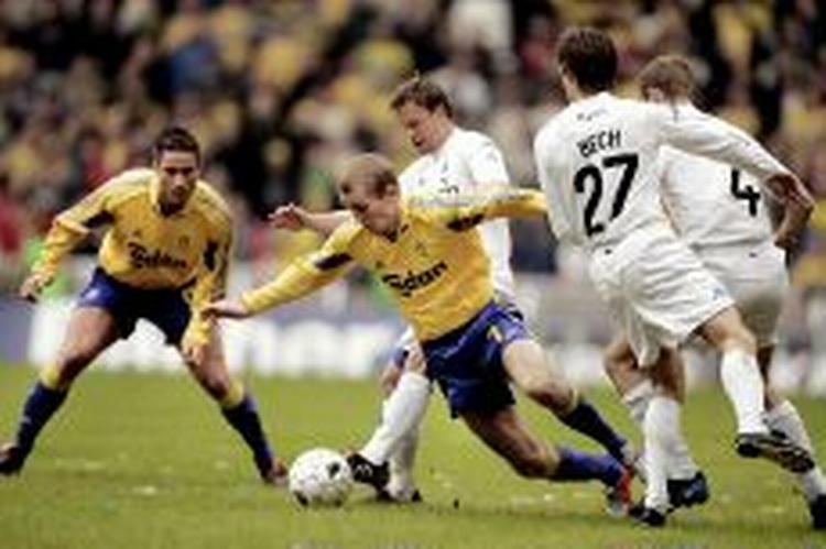 Brøndby blev sat eftertrykkeligt på plads i Parken. - Foto: Thomas Borberg 