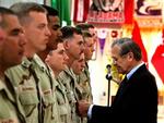 'USA bliver ikke i Irak for evigt', siger Rumsfeld. - Foto: AP 