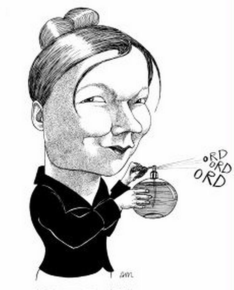 Helle Helle. - Tegning: Anne-Marie Steen Petersen 