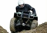 ATV'en kan nå en tophastighed på 90-100 km./t. - Foto: Lars Skaaning 