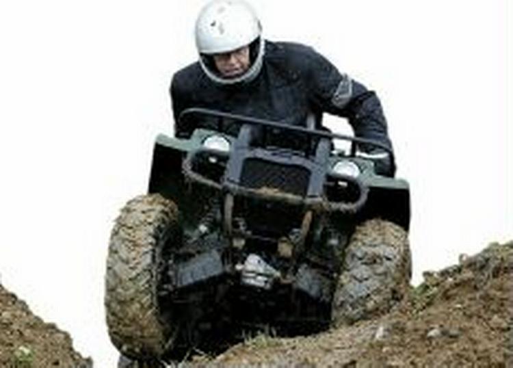 ATV'en kan nå en tophastighed på 90-100 km./t. - Foto: Lars Skaaning 